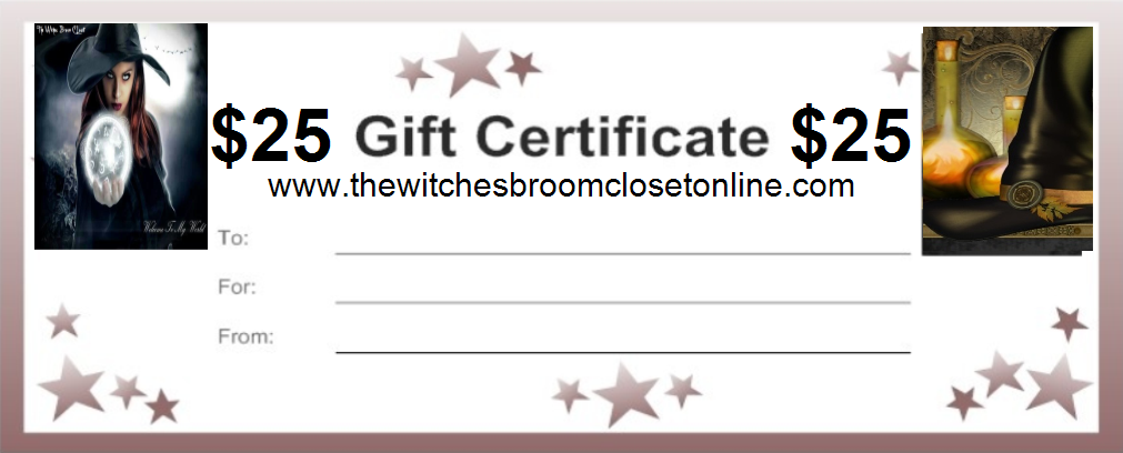25.00 Gift Certificate - Click Image to Close